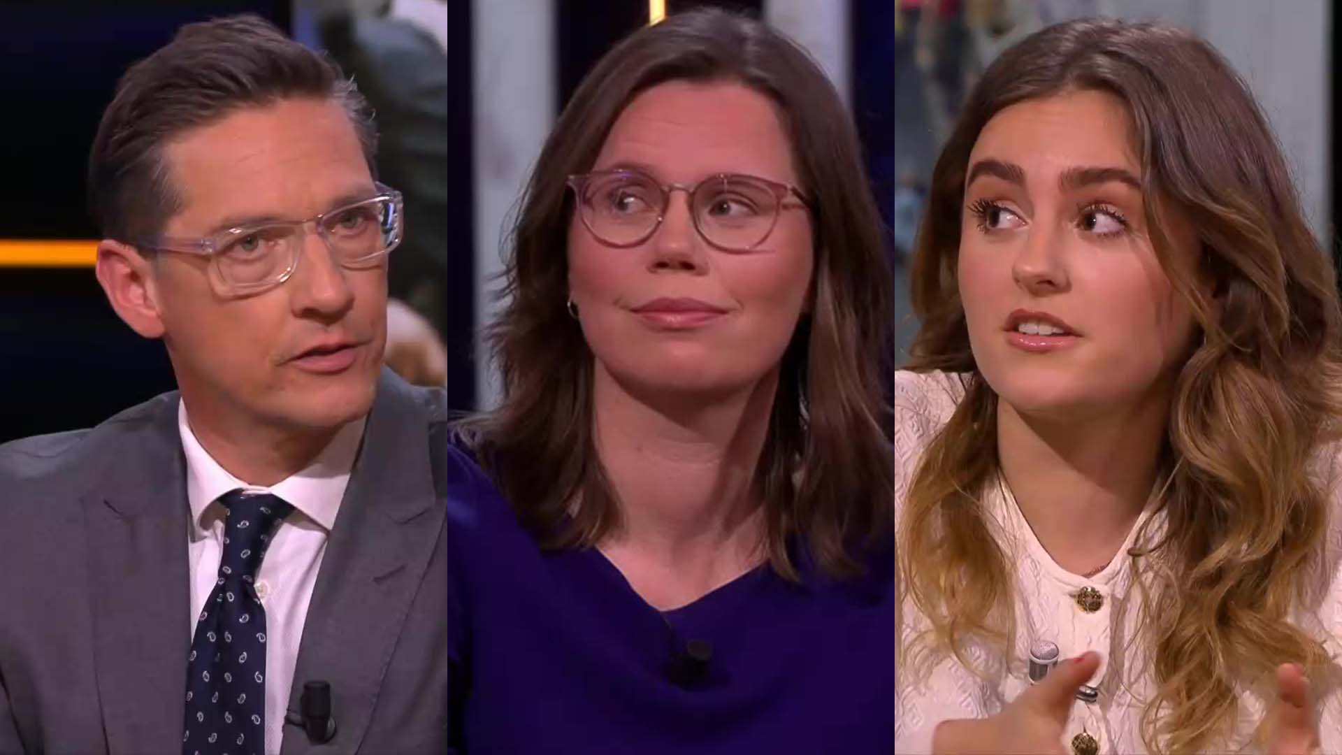 Joost Eerdmans, Mirjam Bikker and Hannah Prins in debate on climate, asylum and immigration – Op1