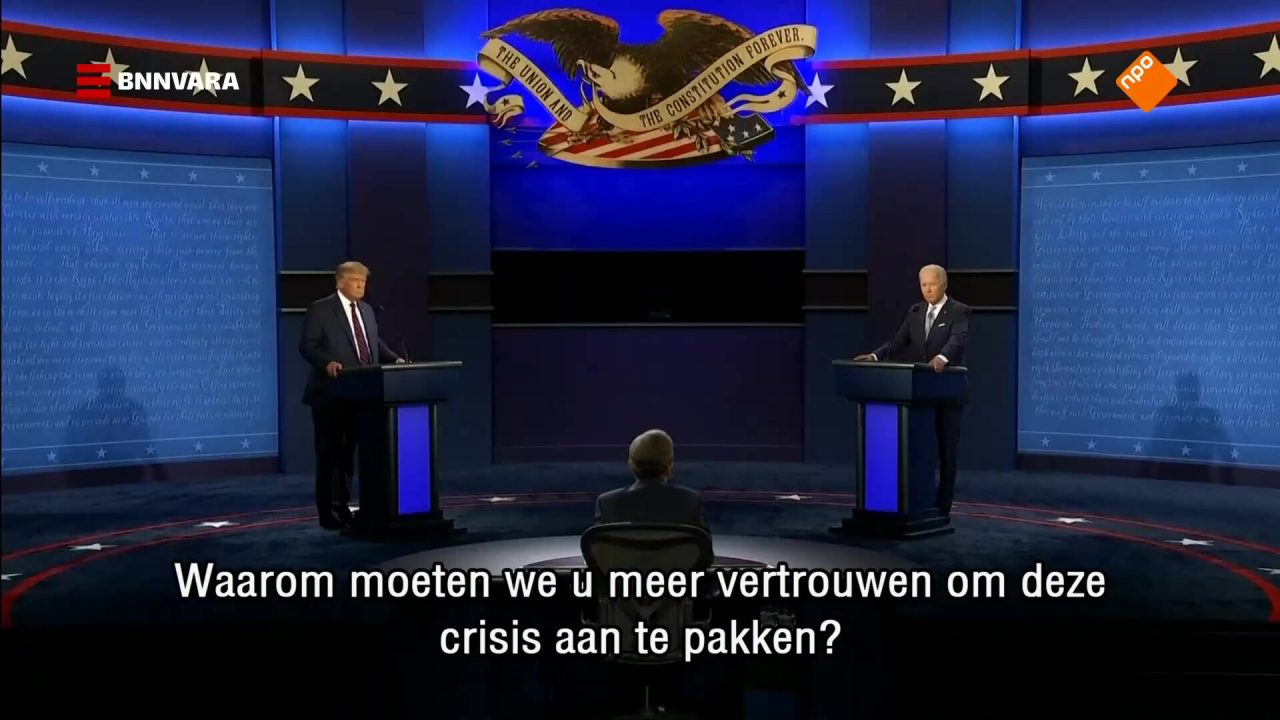 Op1: Het debat tussen Trump en Biden