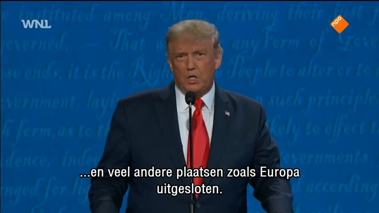 Het debat Trump vs. Biden